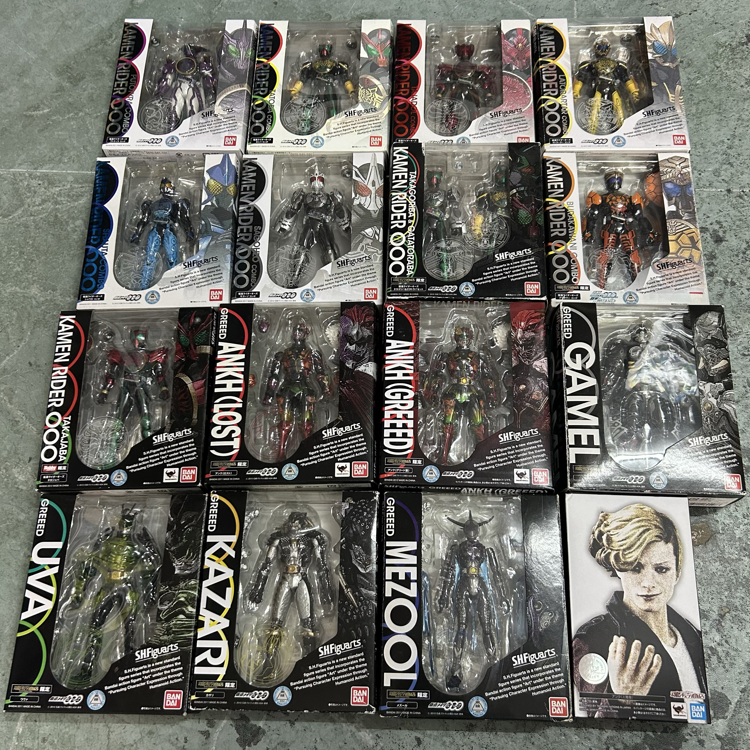 Bandai Bandai Kamen Rider Shf Ooo ชิ้นส่วนประกอบ สายพันธุ์ย่อย Firefield Weird Cadre