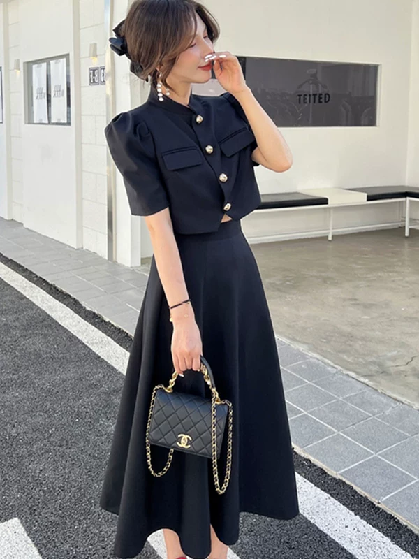 Юбка, комплект, коллекция 2023 года, стиль высокого качества, стиль Chanel