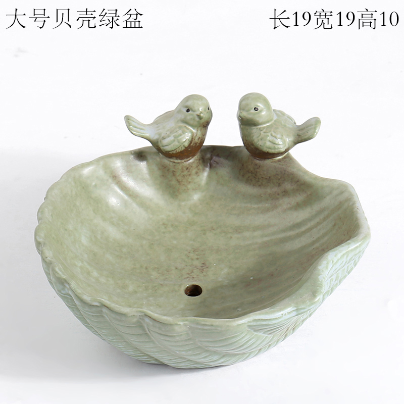 North European contracted and I ins wind more flesh POTS ceramic cartoon animals large basin of the old running in the office