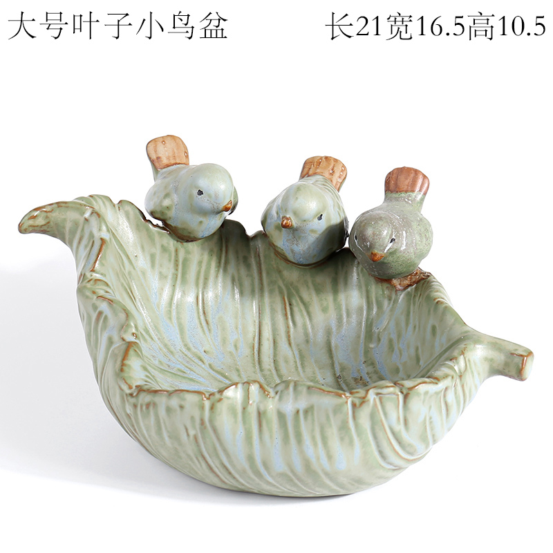 Restore ancient ways small animals elongated fleshy flowerpot ceramic platter old running the fleshy plant a flower pot special offer a clearance package mail
