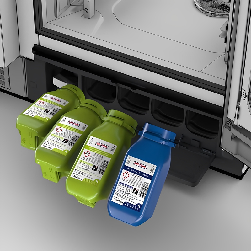 Lexin Oven Cleaner Autodose Canister Green Degreaser Blue Neutralizer Maintenance Descaling Care Cartridge