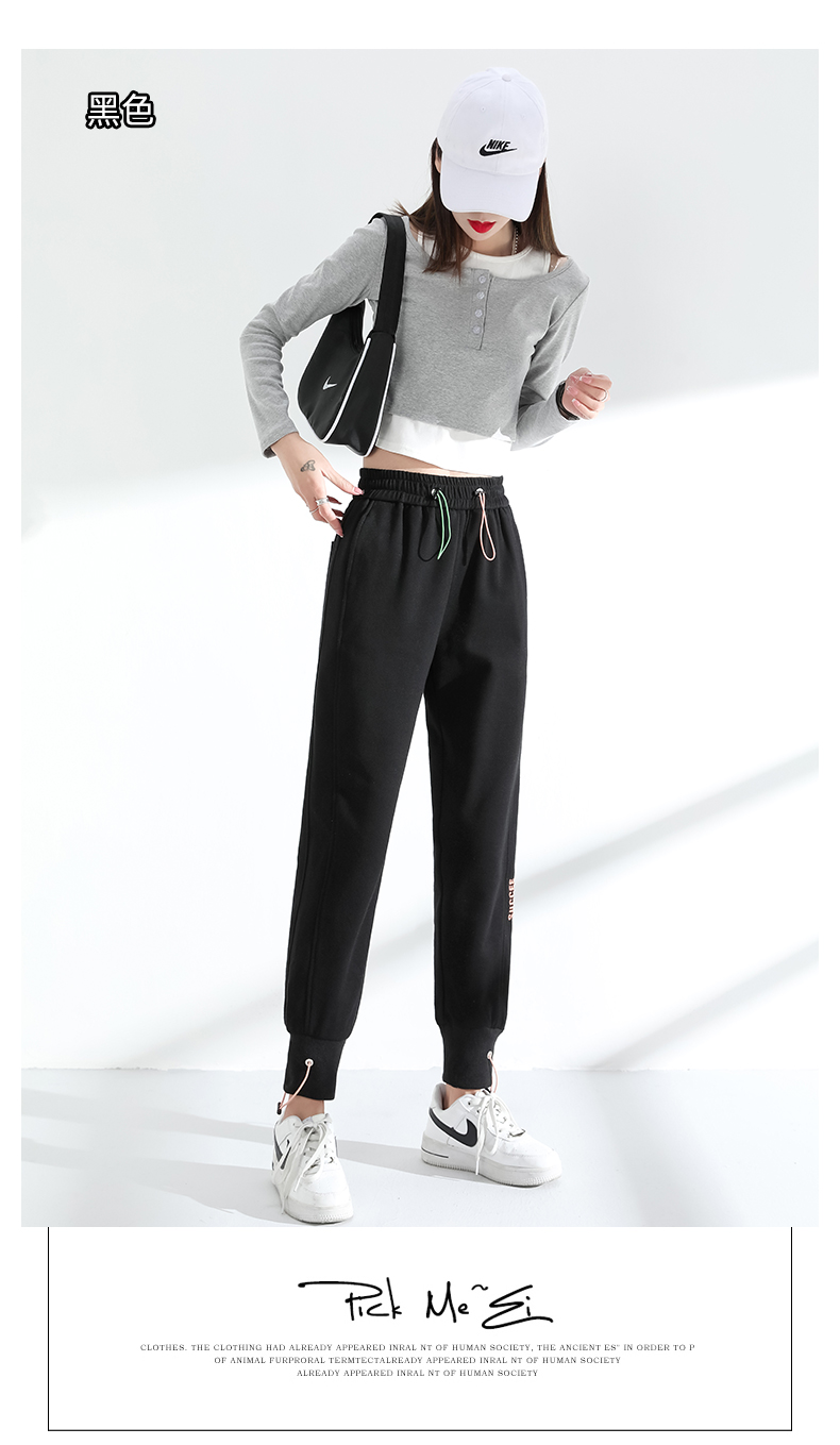 伊布苼 Yibusheng 女士休闲裤yibusheng运动裤加长女裤高个子175松紧高腰宽松显瘦春秋季170束脚休闲卫裤休闲裤 价格图片品牌报价 苏宁易购玖煦女装专营店