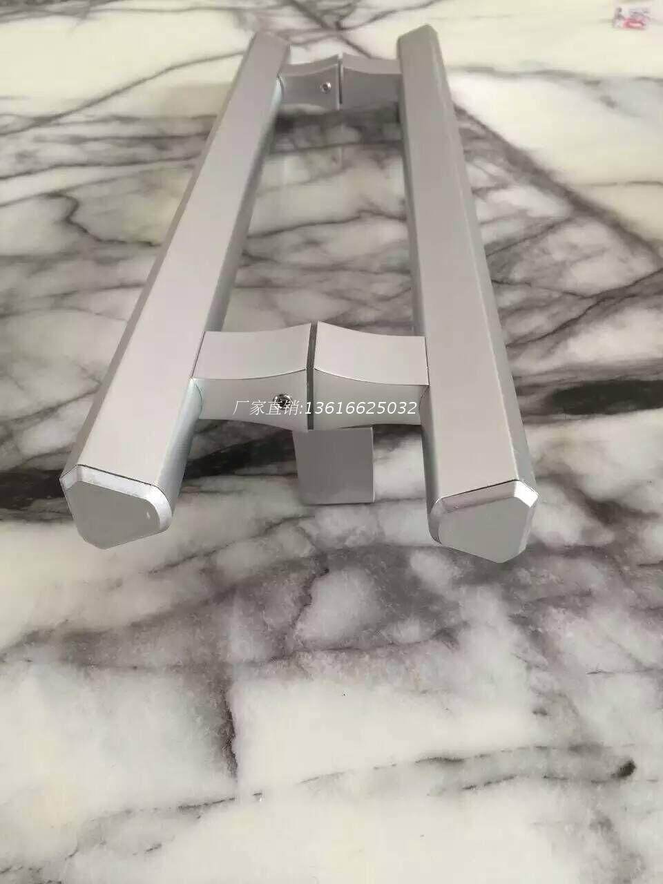 Aluminum alloy tempered frameless glass door handle Wooden door box door handle Space aluminum shower room glass door handle