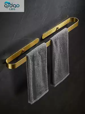 Punch-free light luxury bathroom Slipper rack powder room drain shoe rack hotel rack wall-mounted towel storage rack