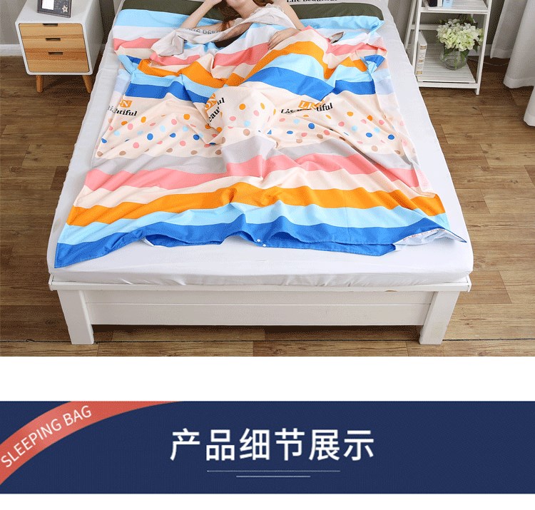 Du lịch bẩn túi ngủ xách tay trong nhà đôi khách sạn đơn du lịch khách sạn chống bẩn chăn bông không bông - Túi ngủ túi ngủ học sinh