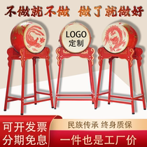 Big drum vertical drum Chinese red drum temple dragon drum opening ceremony winning performance dancing drum war drum cowhide drum