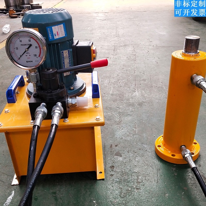 Electric hydraulic cylinder 50 100 200 500 tons ultra-high pressure hydraulic electric pump station hydraulic system assembly