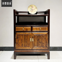 Shimoxiangshe nouveau style chinois armoire à thé en acajou bois de santal rangement en bois massif petite armoire à thé buffet de style chinois armoire latérale