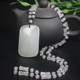 Authentic Guilin chicken blood jade Ping An brand pendant necklace ice seed royal concubine material for men and women pure natural jade A with certificate