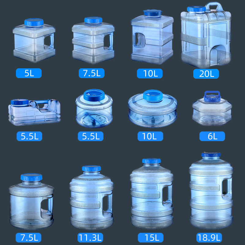 Bucket tea set, drinking tea, water bucket, household water storage kung fu tea, plastic pumping, large tea table, pure pack