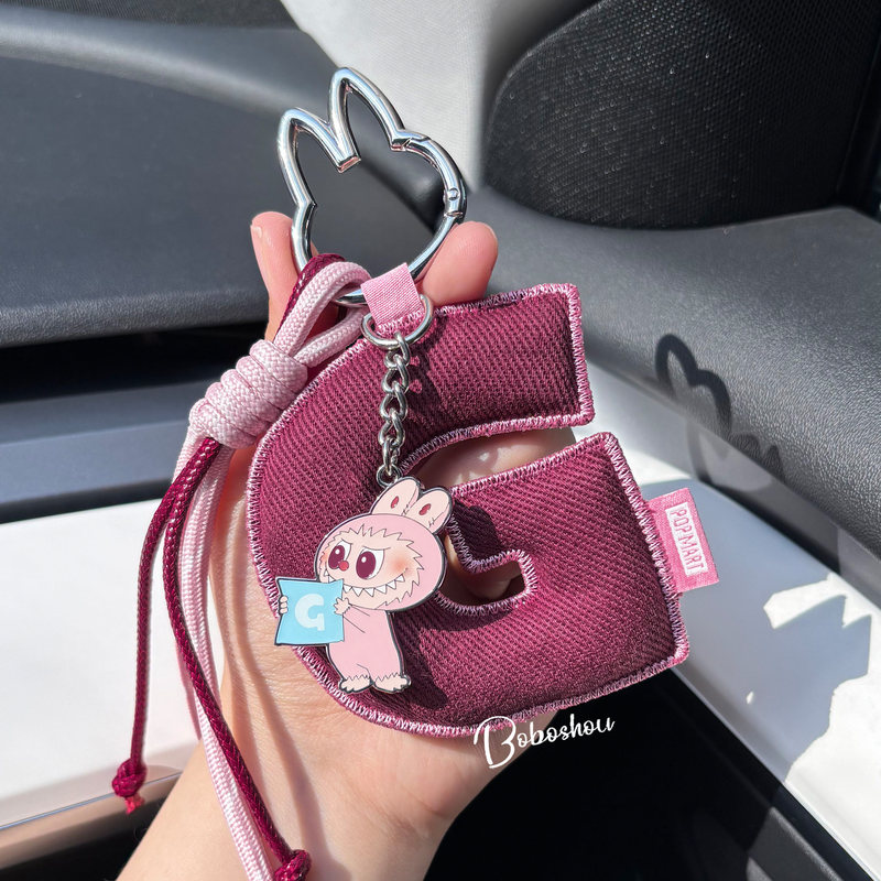 Bubble Mart Labubu Keychain Ring Chain Backpack Pendant Couple Best Friend Girls