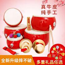 Baby banging Puzzle Kindergarten music Snare drum toy Children Cowhide drum Girl Percussion instrument 5-10 inches