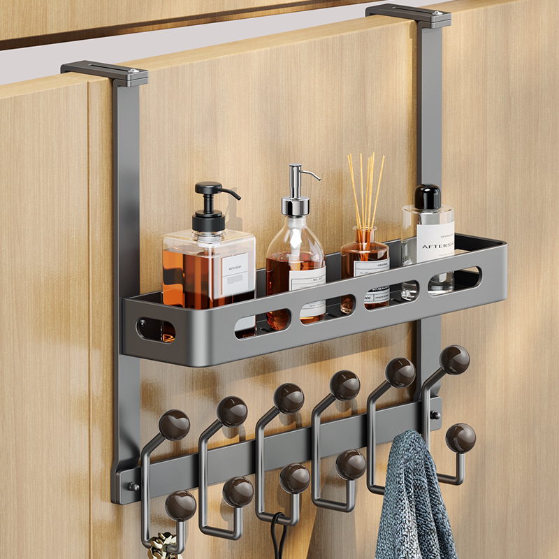 Adjustable Door Hook 1-6cm, No-Drill Clothes Hanger, Extra-Long Creative Door-Mounted Clothes Storage Rack Adjustable Door Hook 1-6cm, No-Drill Clothes Hanger, Extra-Long Creative Door-Mounted Clothes Storage Rack