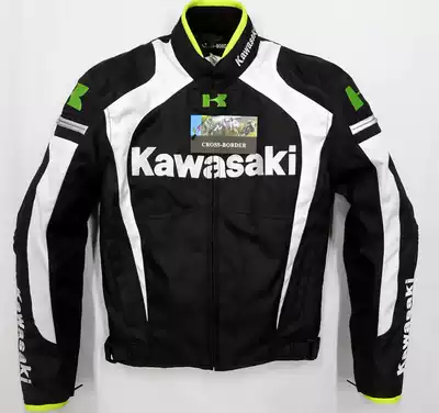 New Kawasaki locomotive suit autumn and winter riding anti-drop jacket locomotive slim jacket windproof warm racing suit