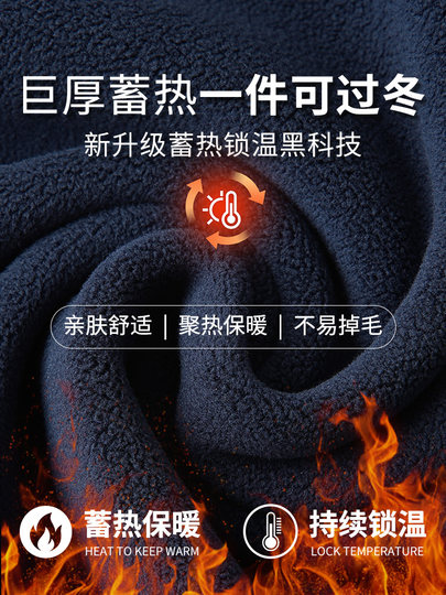 Short Hooded Sweatshirt for Women, Navy Blue, Fleece-Lined and Thickened, Winter 2024 New Popular Style, Autumn Korean Style Top