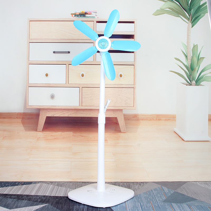 Floor fan small fan telescopic type no mesh cover soft leaf electric fan mute home bedroom dormitory vertical small