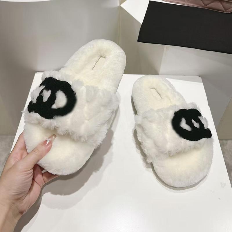 24 Autumn/Winter Genuine Leather Wool Little Chanel Style Casual Home Slip-On Warm Comfortable Fur Slippers for Women, Suitable for Indoor and Outdoor Wear 24 Autumn/Winter Genuine Leather Wool Little Chanel Style Casual Home Slip-On Warm Comfortable Fur Slippers for Women, Suitable for Indoor and Outdoor Wear
