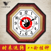 Bagua clock clock living room eight hanging clock Taiji Feng Shui Chinese style mute Zhaocai town house opening clock