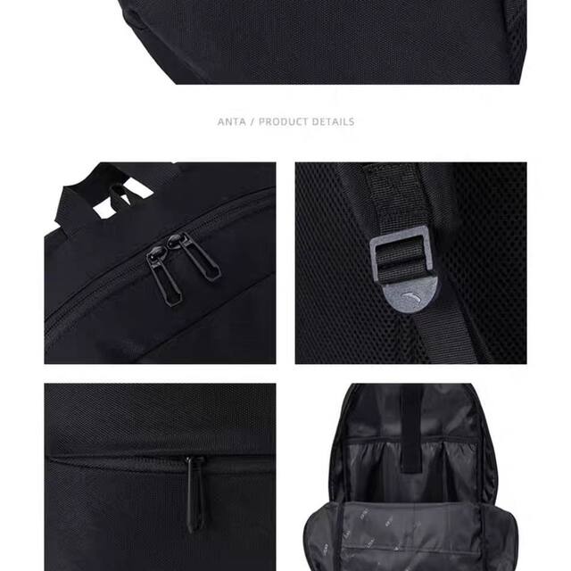 Anta Simple Backpack New Model Men's Large Capacity Backpack for Commuting and Casual Use School Bag for Middle School Students 192437151