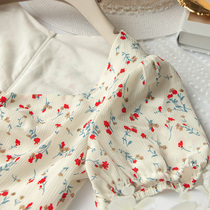 Floral skirt dress 2021 new summer small fresh sweet foreign style age-reducing salt can be sweet salt fried street skirt