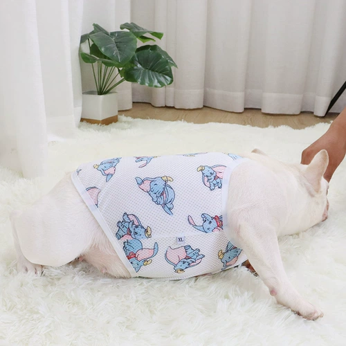 Французская борьба Одежда Тонкая подвеска летний жилет сетка бульдог толстый собака короткая весна весна и летняя мопская короткая тело