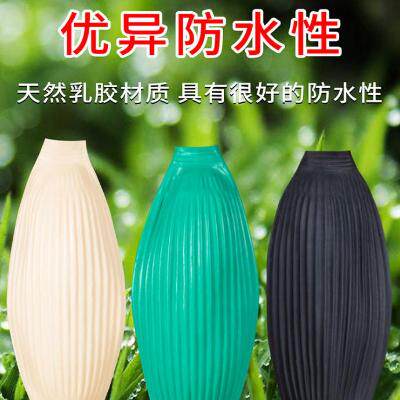 Sleeve waterproof and oil-proof work rubber latex material cooked rubber sleeve sleeve elastic latex water sleeve sleeve corrosion-resistant universal