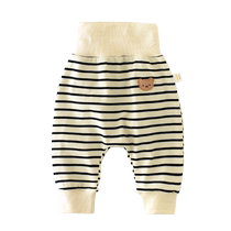 Baby High Waist Large PP Pants Printemps automne Argent pour les hommes et les femmes Bébés pour bébés Les pantalons pour bébés La version coréenne des sous-vêtements porte à lextérieur