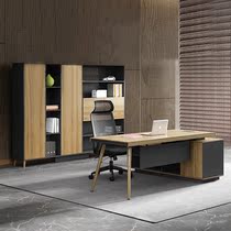 Office desk Industrial style Boss desk Manager desk Executive desk Modern simple single office desk and chair Computer desk combination