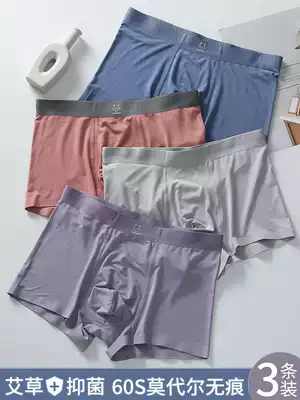 Youth underwear male summer development period high school students big boy Mordale unscented ice silk boxer pants