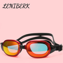  LENIBERK professional high-definition waterproof and anti-fog goggles electroplated large frame swimming glasses light luxury simple swimming equipment