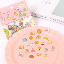 Korean creative hipster cute thing hand account sticker Hand Book Book tool material set transparent cute mobile phone diary photo album decoration small pattern stickers salt series ins girl heart cartoon self-adhesive