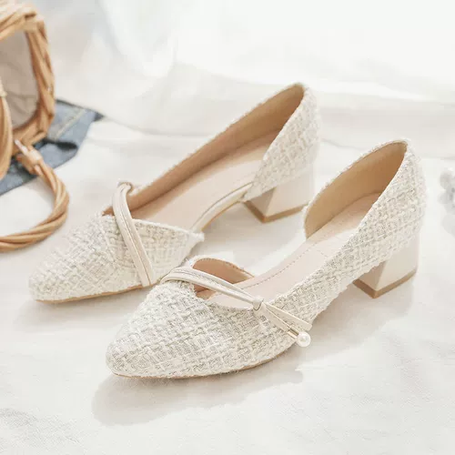 Обувь, подходит с юбкой из жемчуга, туфли, в стиле Шанель, коллекция 2023