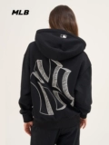 MLB Трехмерная зимняя утепленная толстовка подходит для мужчин и женщин для влюбленных, оверсайз, с печатью вашего логотипа