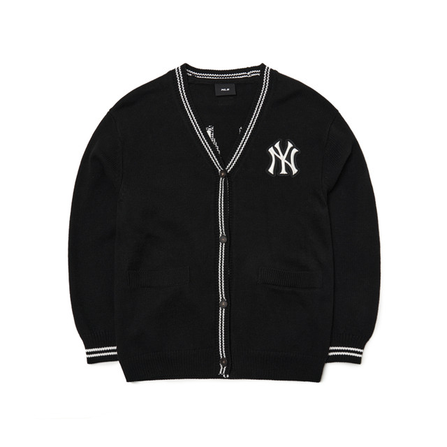 ຄູ່ຜົວເມຍຢ່າງເປັນທາງການຂອງ MLB ຂອງຜູ້ຊາຍແລະແມ່ຍິງ knitted cardigan ກິລາຄລາສສິກ casual jacket ວ່າງ versatile KCB01