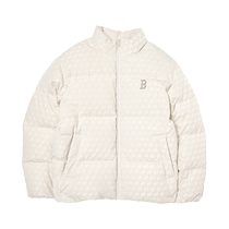 MLB official male and female couple retro old flower stand collar short fashion down jacket jacket 24 autumn and winter new DJM18