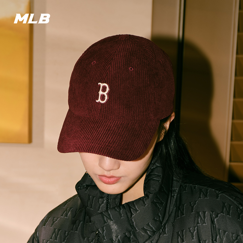 MLB Official Male And Female Couples Pure Color Lamp Core Suede Soft Top Baseball Cap Embroidery logo23 Autumn Winter New CPWC1-Taobao