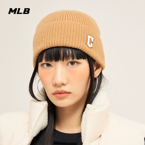 MLB Цветная шерстяная трикотажная зимняя вязаная шапка подходит для мужчин и женщин для влюбленных для отдыха