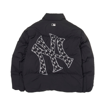 MLB Official Male and Female Couple Back Label Presbyopia Big LOGO Stand Collar Goose Down Down Jacket 24 Autumn and Winter New Product DJM16