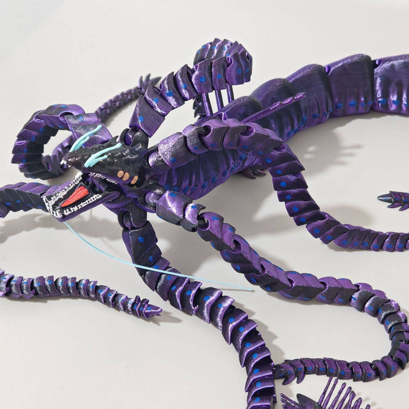 3D Printed Deep-Sea Expedition Ancient Dragon Leviathan Articulated Sea Monster Giant Oversized Action Figure Model Toy 3D Printed Deep-Sea Expedition Ancient Dragon Leviathan Articulated Sea Monster Giant Oversized Action Figure Model Toy