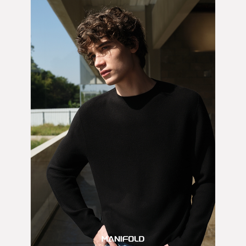 Manifold｜New Aote Fine Merino All-Wool Skin-Friendly Seamless Simple Knitted Sweater Base Layer