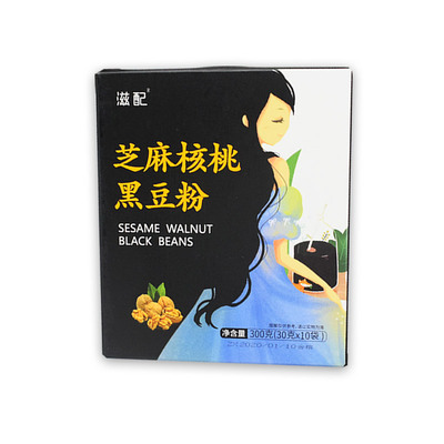 黑芝麻核桃黑豆桑椹代餐粥营养食品