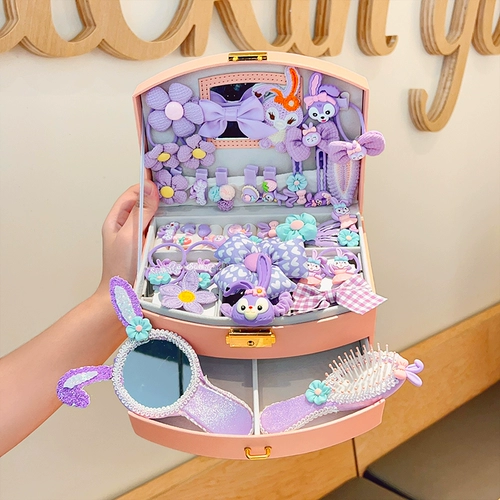 Элитный детский аксессуар для волос, подарочная коробка, комплект, шпильки для волос, заколка для волос, резинка для принцессы, милая коробочка для хранения, подарок на день рождения