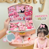 Элитный детский аксессуар для волос, подарочная коробка, комплект, шпильки для волос, заколка для волос, резинка для принцессы, милая коробочка для хранения, подарок на день рождения