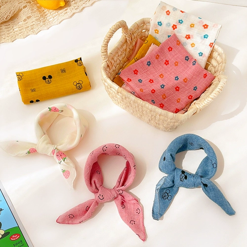 Детский демисезонный ветрозащитный удерживающий тепло шарф, хлопковый осенний тонкий шарф-платок для раннего возраста подходит для мужчин и женщин для девочек