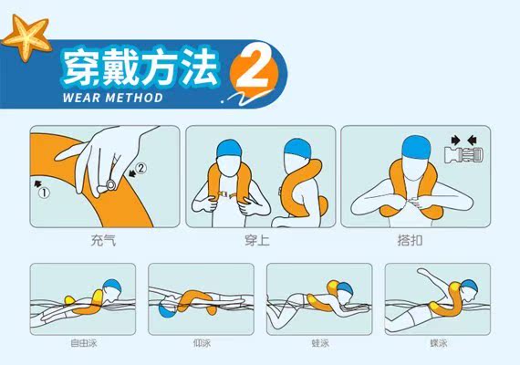 Bơi vòng trẻ em dày trẻ em bơi phao bơi áo phao cứu sinh người lớn bơi thiết bị mới bắt đầu - Cao su nổi phao tắm