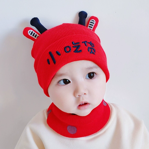 Детская демисезонная милая трикотажная шерстяная зимняя шапка для раннего возраста для новорожденных, в западном стиле