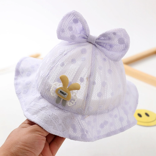 Детская шапка, летняя солнцезащитная шляпа для принцессы для раннего возраста на солнечной энергии для девочек