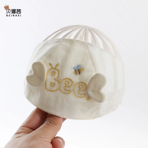 Детская летняя тонкая хлопковая шапка, детский ниппель для новорожденных для раннего возраста
