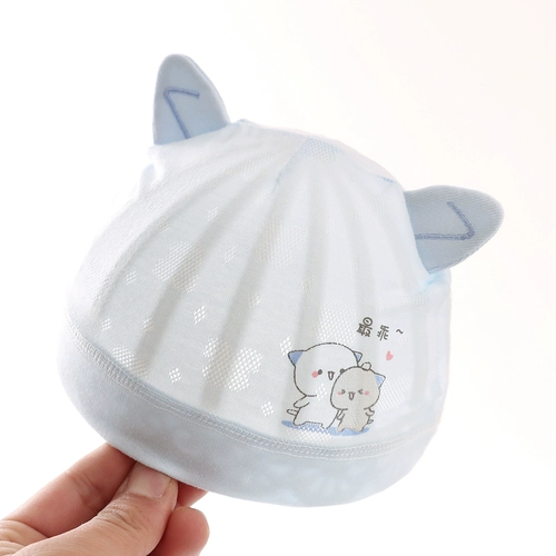 Детская летняя тонкая дышащая шапка для новорожденных для раннего возраста