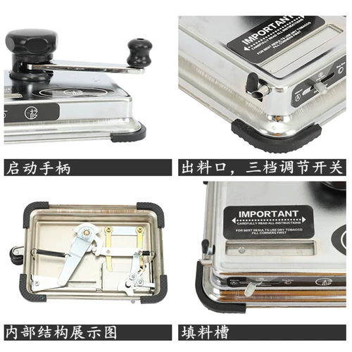 [Постоянные свободные изменения Новое] Средний бабник 6,5 -диаметров сигаретный нагреватель Fluers прочный ручной полу -автоматический сигарет зажигалка